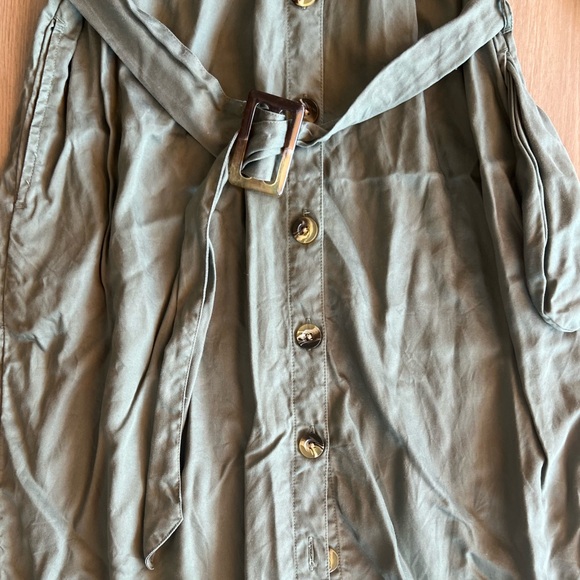 Time and Tru Button Up Green Cargo Dress - Picture 2 of 7